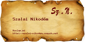 Szalai Nikodém névjegykártya